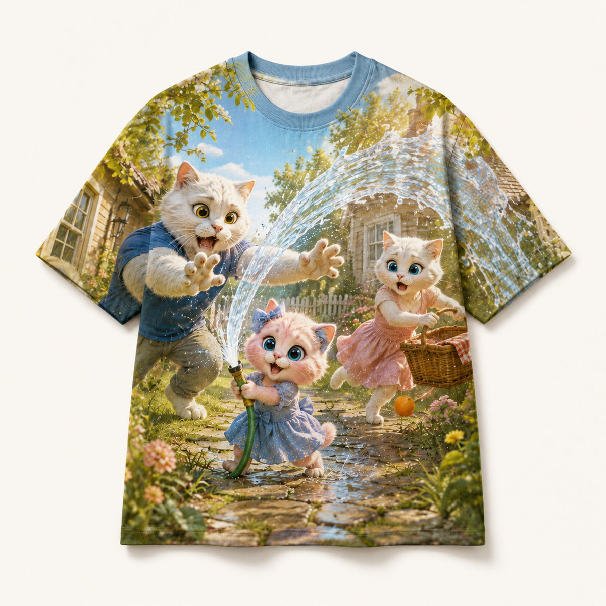 Garden Hose Hero Vintage T-Shirt single front view — The Fluffy Fam