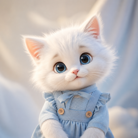 Little Kitten from The Fluffy Fam
