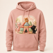 Couch Cushion Castle Pullover Hoodie featuring original Little Movie Moments artwork by The Fluffy Fam
