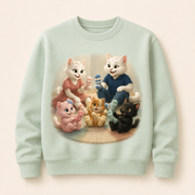 Warm Socks Club Crewneck Sweatshirt featuring original Little Movie Moments artwork by The Fluffy Fam