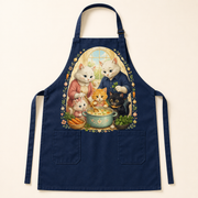 Sunday Soup Helpers Printed Apron featuring original Little Movie Moments artwork by The Fluffy Fam