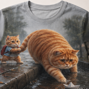 Chubby & Chubby Jr — Paper Boat Rescue All-Over T-Shirt — print detail