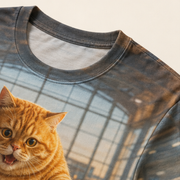 Chubby & Chubby Jr — Arrival Hall Run All-Over T-Shirt — print detail