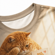 Chubby & Chubby Jr — Portrait of Dad All-Over T-Shirt — print detail