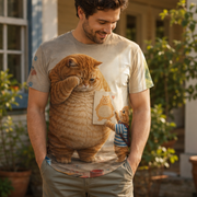 Chubby & Chubby Jr — Portrait of Dad All-Over T-Shirt — adult lifestyle view