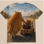 Chubby & Chubby Jr — Cardboard Grand Prix All-Over T-Shirt — true back or opposite-side view