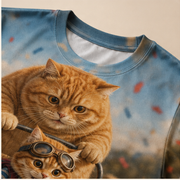 Chubby & Chubby Jr — Cardboard Grand Prix All-Over T-Shirt — print detail