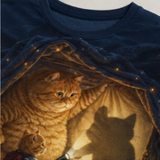 Chubby & Chubby Jr — Fort After Dark Cinematic Close-Up T-Shirt — print detail