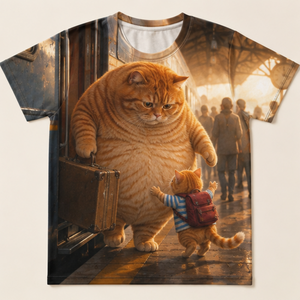 Chubby & Chubby Jr — Platform Homecoming Cinematic Close-Up T-Shirt — front view