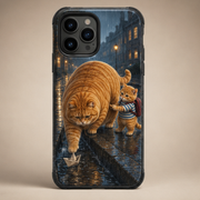 Chubby & Chubby Jr — Paper Boat Rescue Vertical Tough Phone Case — front view