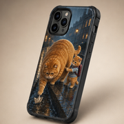 Chubby & Chubby Jr — Paper Boat Rescue Vertical Tough Phone Case — true back or opposite-side view