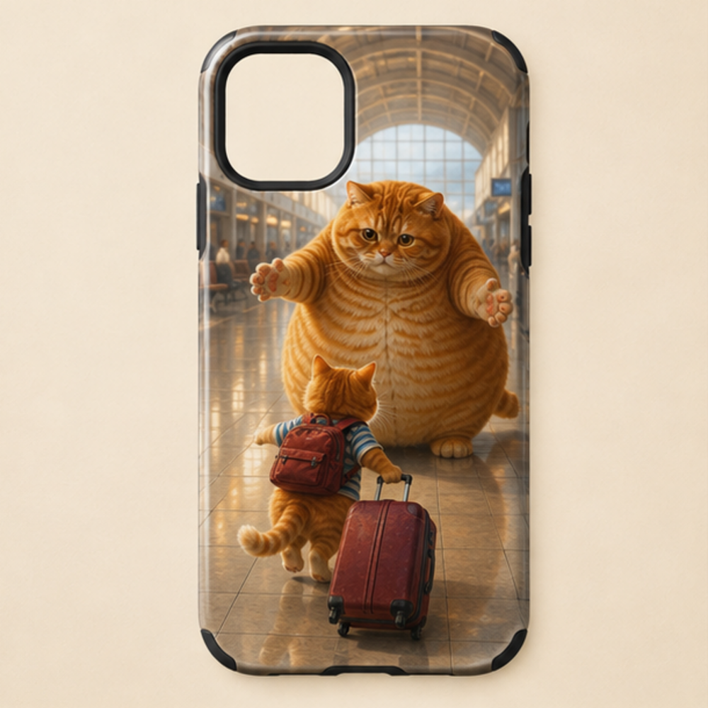 Chubby & Chubby Jr — Arrival Hall Run Vertical Tough Phone Case — front view
