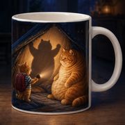 Chubby & Chubby Jr — Fort After Dark Wraparound Ceramic Mug — true back or opposite-side view