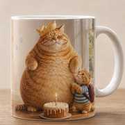 Chubby & Chubby Jr — The Crooked Birthday Crown Wraparound Ceramic Mug — true back or opposite-side view