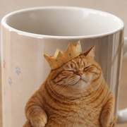 Chubby & Chubby Jr — The Crooked Birthday Crown Wraparound Ceramic Mug — print detail