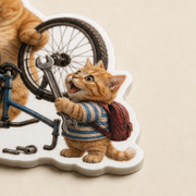 Chubby & Chubby Jr — Little Bicycle Mechanic Five-Piece Sticker Pack — print detail