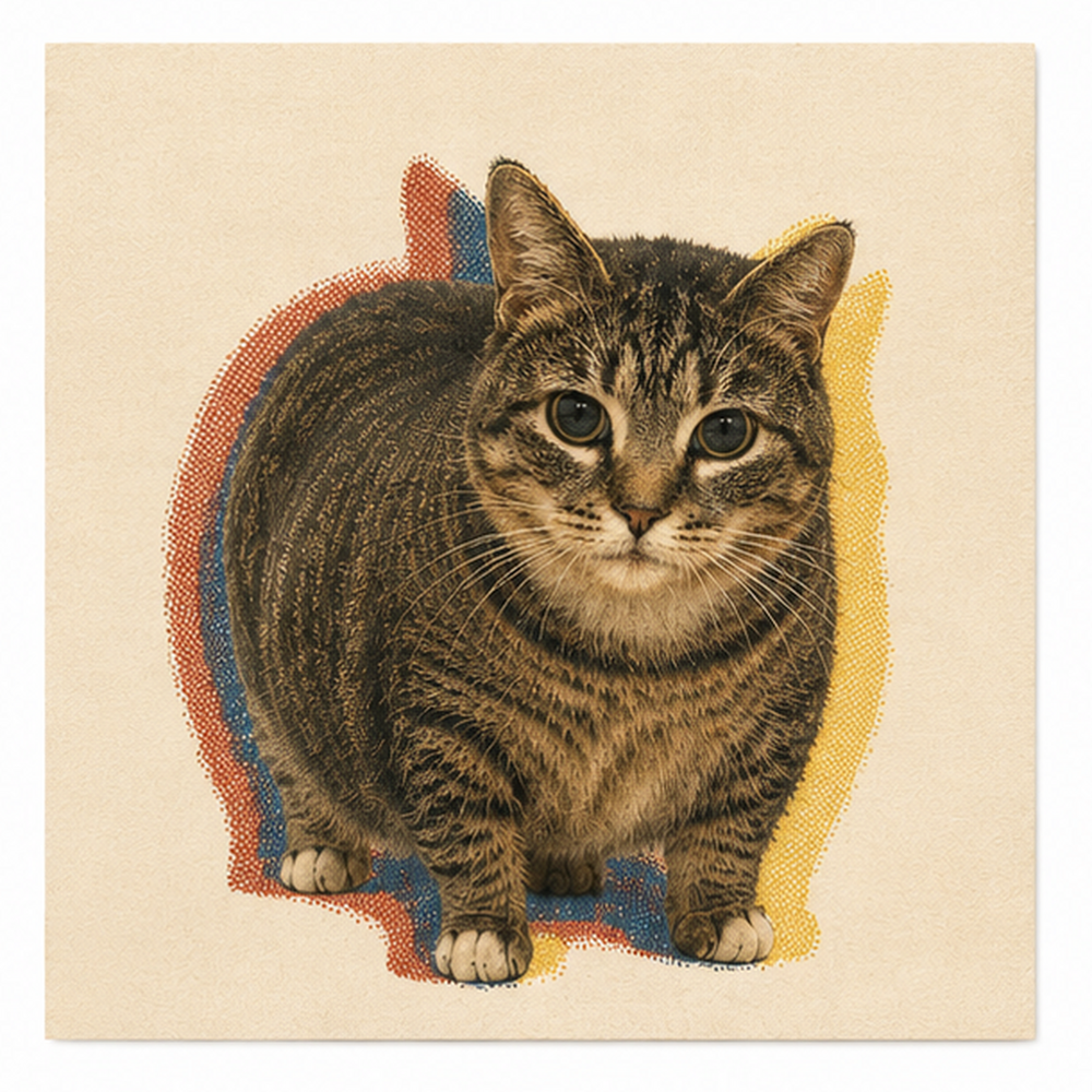 Misregistered Front Portrait — Ethel Art Print — front view