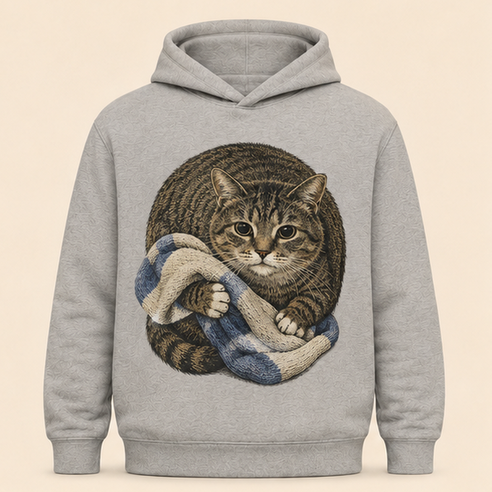Giant Sock Wrestle — Ethel All-Over Print Hoodie — front view
