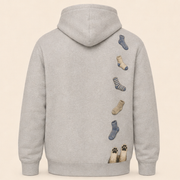 Evidence Trail — Ethel All-Over Print Hoodie — true back view