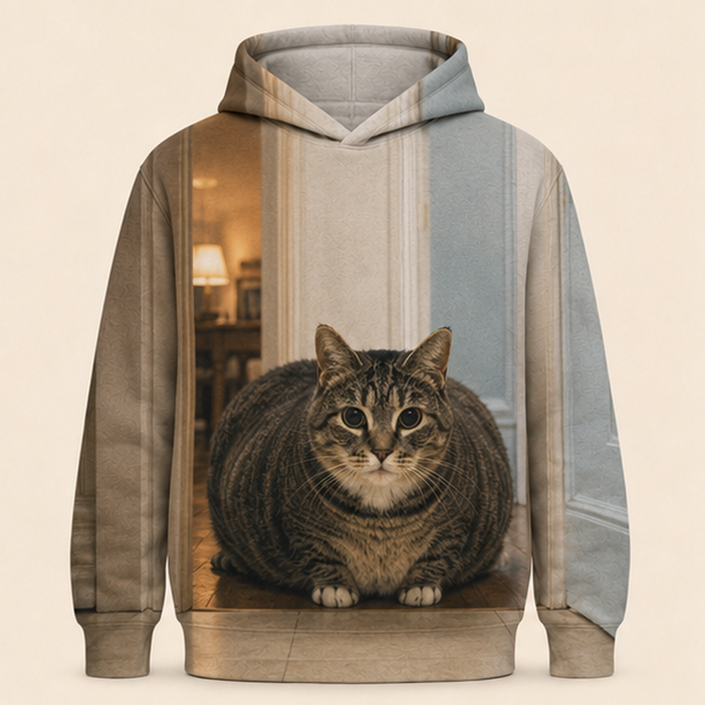 Doorway Toll — Ethel All-Over Print Hoodie — front view