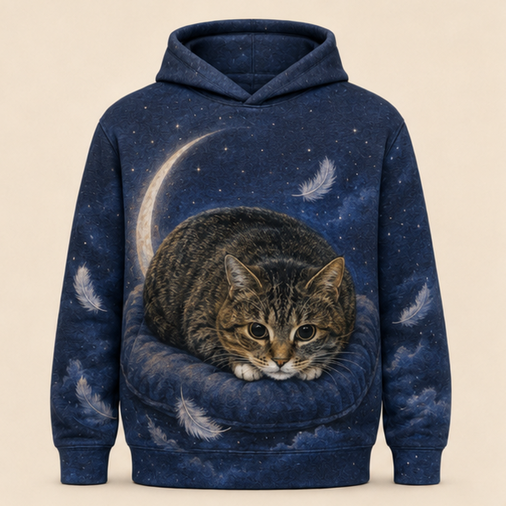 Midnight Snore — Ethel All-Over Print Hoodie — front view