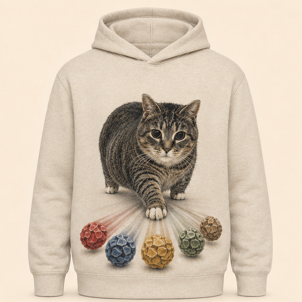 Crinkle-Ball Bowling — Ethel All-Over Print Hoodie — front view