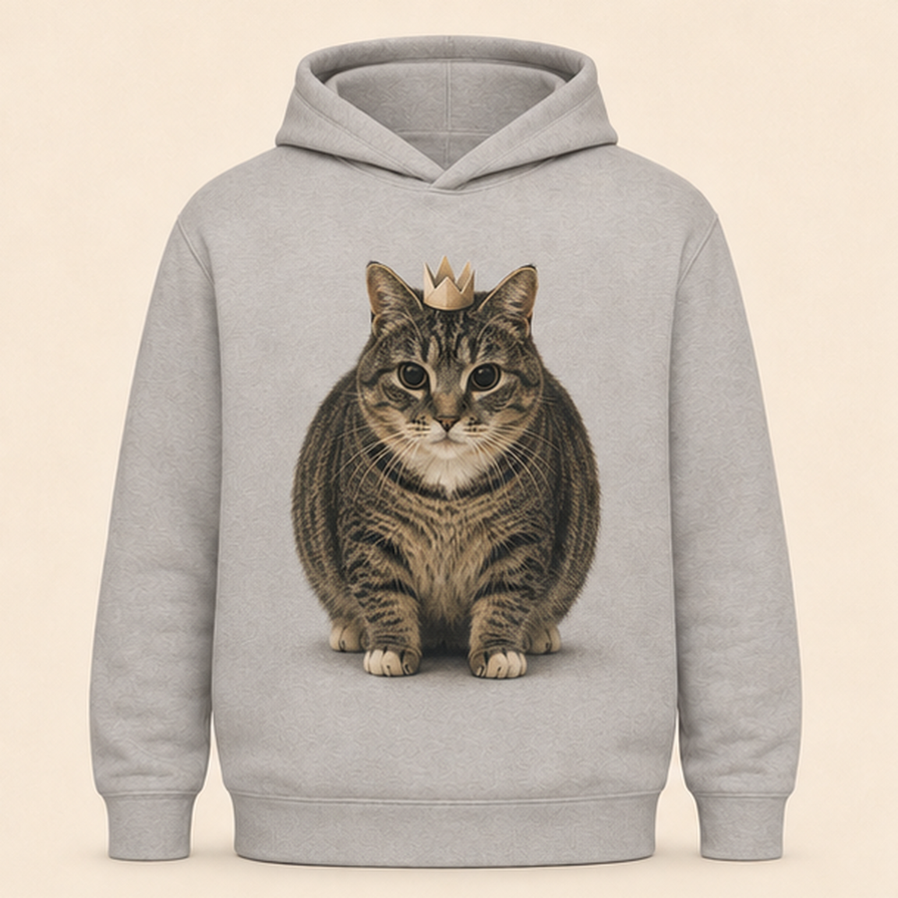 Paper Crown Fitting — Ethel All-Over Print Hoodie — front view