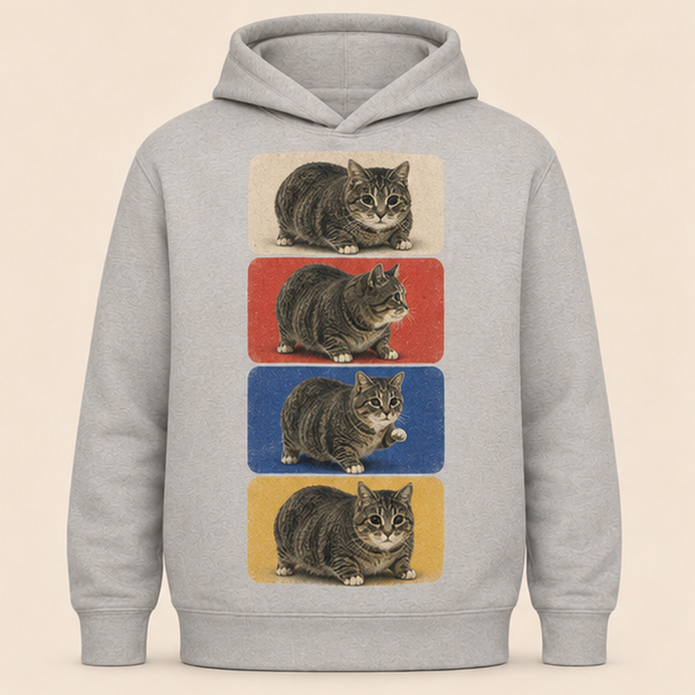 Four-Color Photo Booth — Ethel All-Over Print Hoodie — front view