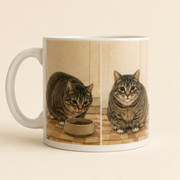 Four Steps to Breakfast — Ethel Ceramic Mug — true back view