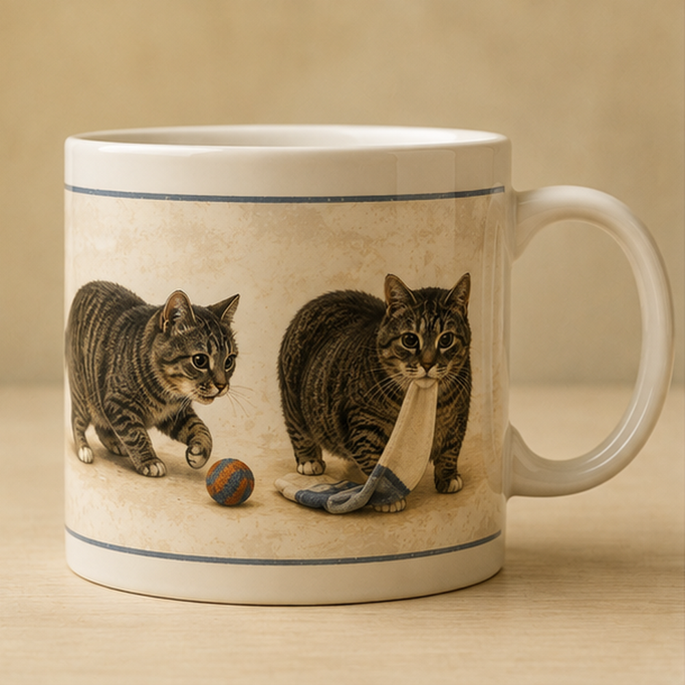 Chaos to Nap — Ethel Ceramic Mug — front view