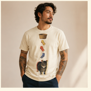 Evidence Trail — Ethel All-Over Print T-Shirt — lifestyle view