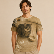 Flour Pawprint Alibi — Ethel All-Over Print T-Shirt — lifestyle view