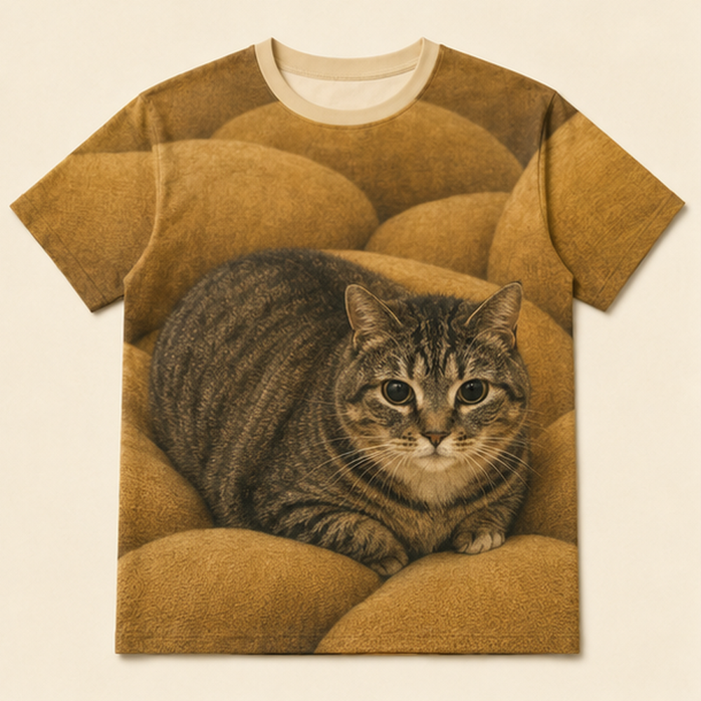 Potato Patch Wide Rest — Ethel All-Over Print T-Shirt — front view