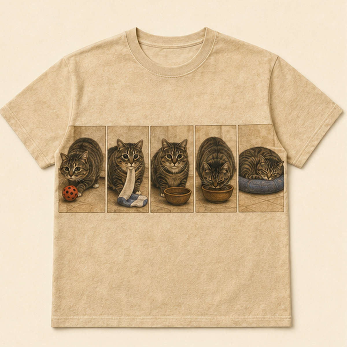 Chaos-to-Nap Filmstrip — Ethel All-Over Print T-Shirt — front view