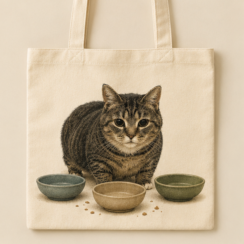 Three-Bowl Inspection — Ethel Canvas Tote Bag — front view