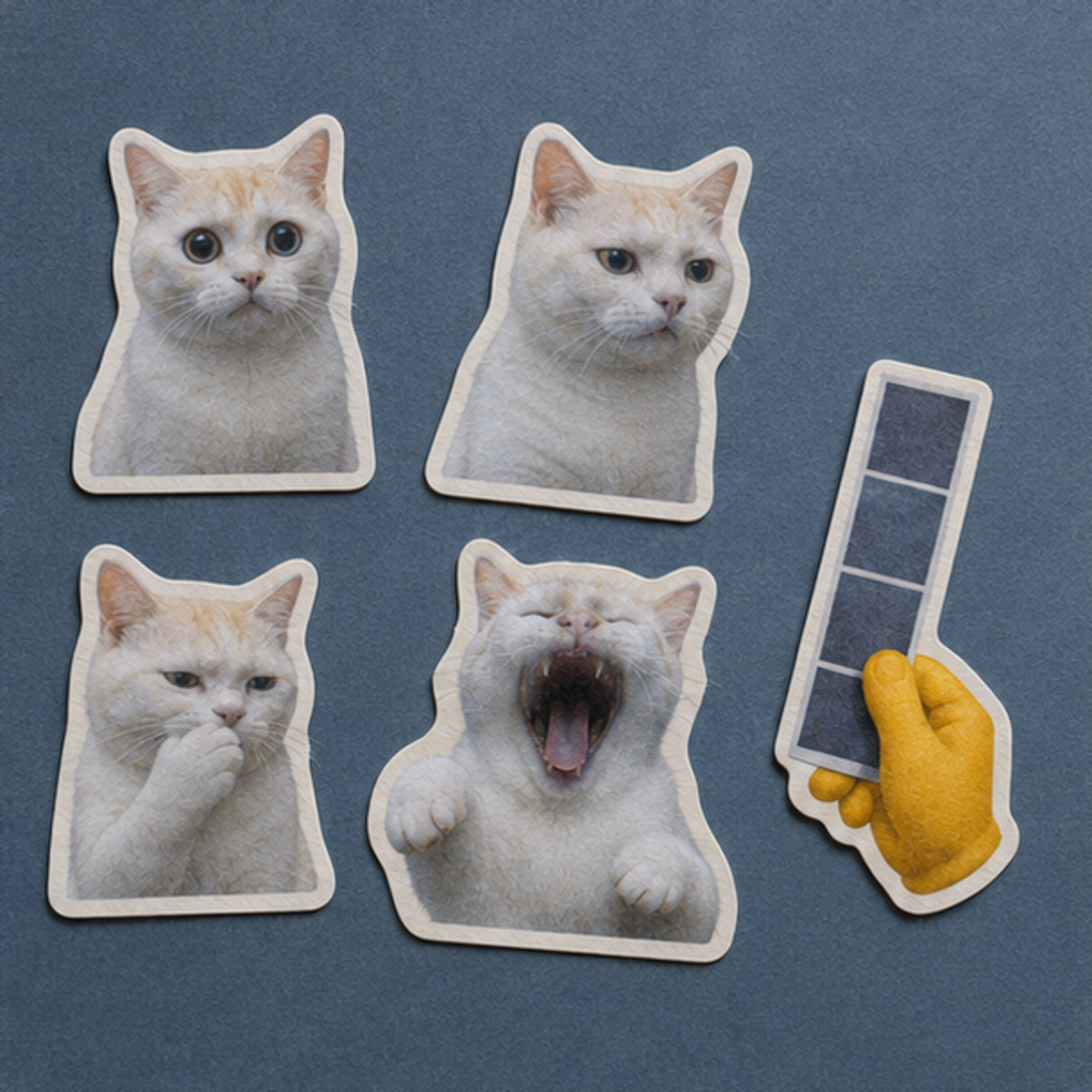 Laughing Cat: Four-Frame Breakdown — Sticker Pack — front view