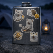 Laughing Cat: Marshmallow Flash — Sticker Pack — adult lifestyle view