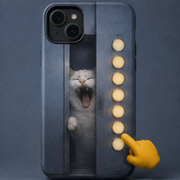 Laughing Cat: Every Button — Tough Phone Case — front view