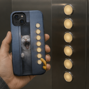 Laughing Cat: Every Button — Tough Phone Case — adult lifestyle view