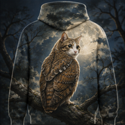 Moon Halo Watch After Hours — Meowl AOP Hoodie — true back or opposite-side view