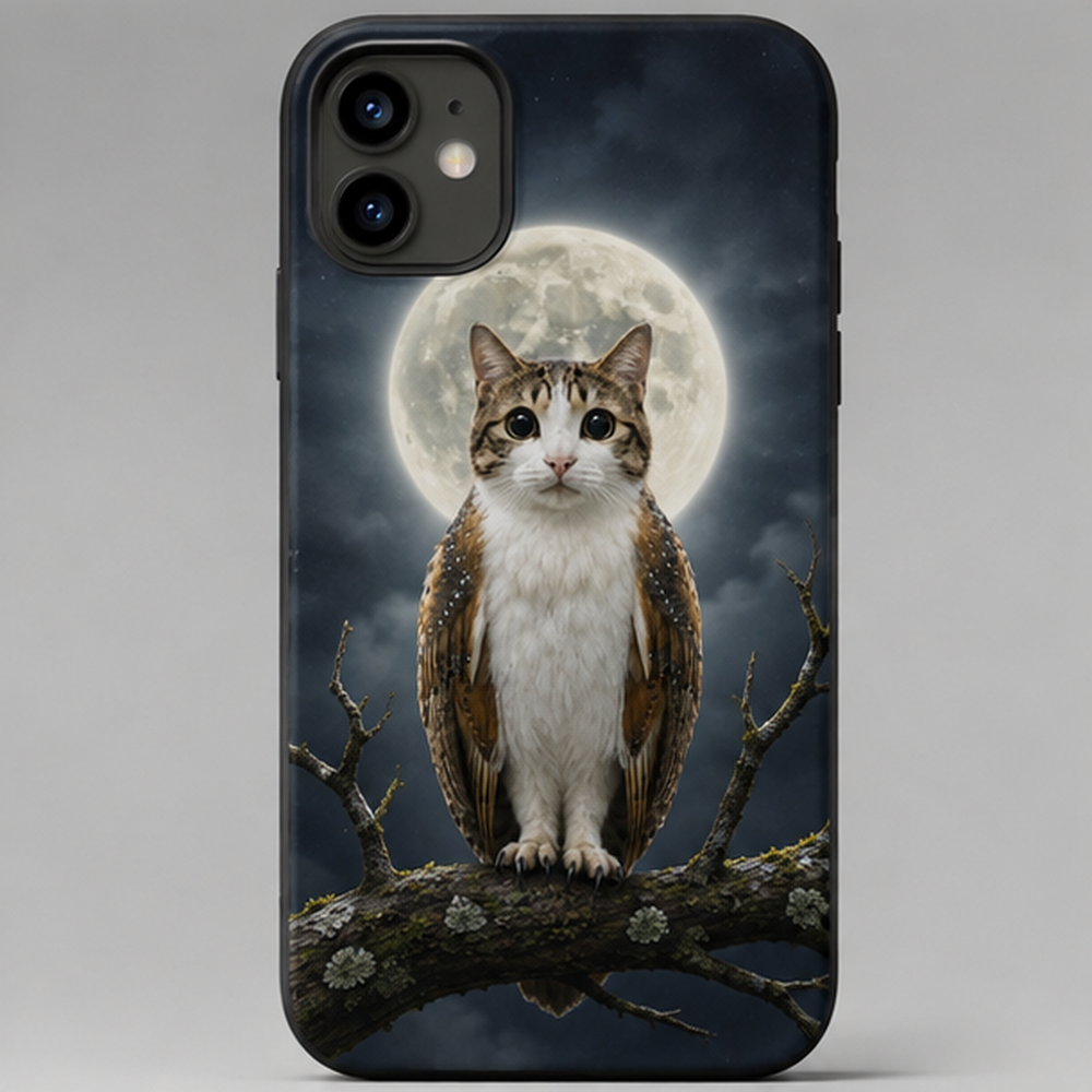 Moon Halo Watch — Meowl Tough Phone Case — front view