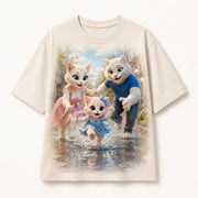 Puddle Patrol Vintage T-Shirt single front view — The Fluffy Fam