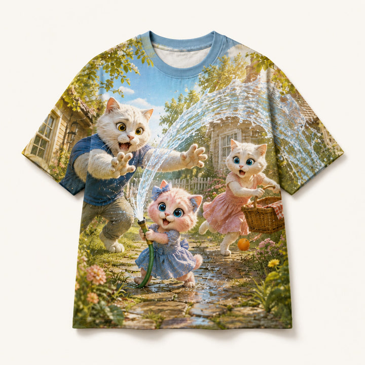 Garden Hose Hero Vintage T-Shirt single front view — The Fluffy Fam