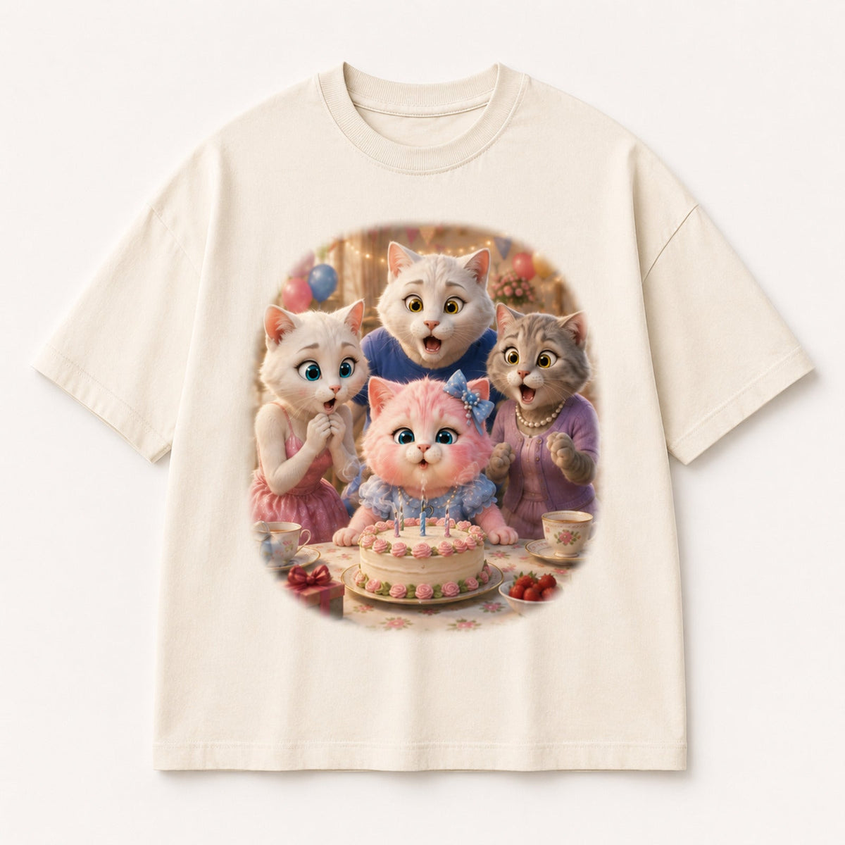 Candle Countdown Vintage T-Shirt single front view — The Fluffy Fam