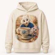 Dad's Tea Surprise Pullover Hoodie single front view — The Fluffy Fam