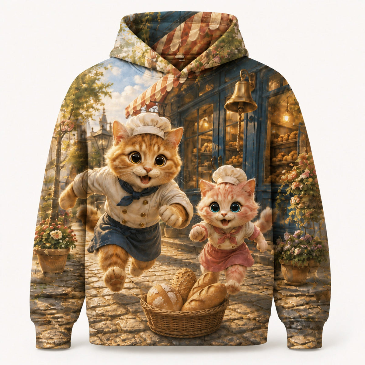 Bakery Bell Rush Pullover Hoodie single front view — The Fluffy Fam
