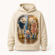 Rain Boot Swap Pullover Hoodie single front view — The Fluffy Fam