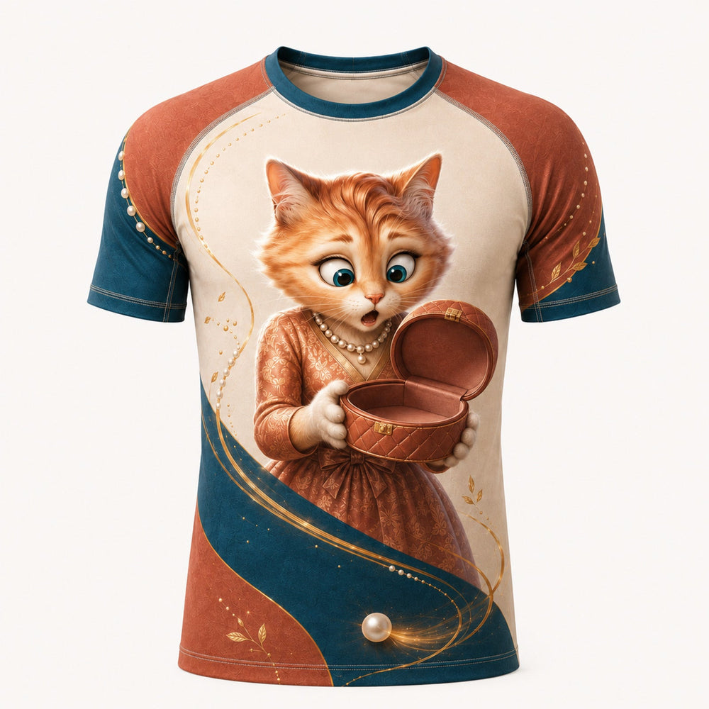 The Empty Jewelry Box Short-Sleeve Compression Shirt single front view — The Fluffy Fam