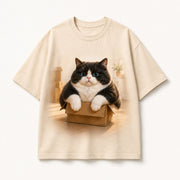 Delivery Box Throne Vintage T-Shirt single front view — The Fluffy Fam