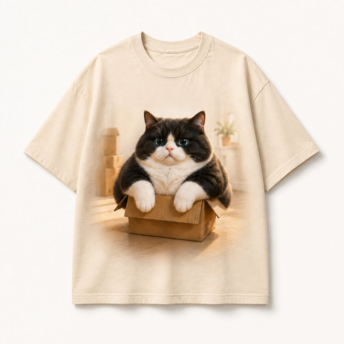 Delivery Box Throne Vintage T-Shirt single front view — The Fluffy Fam
